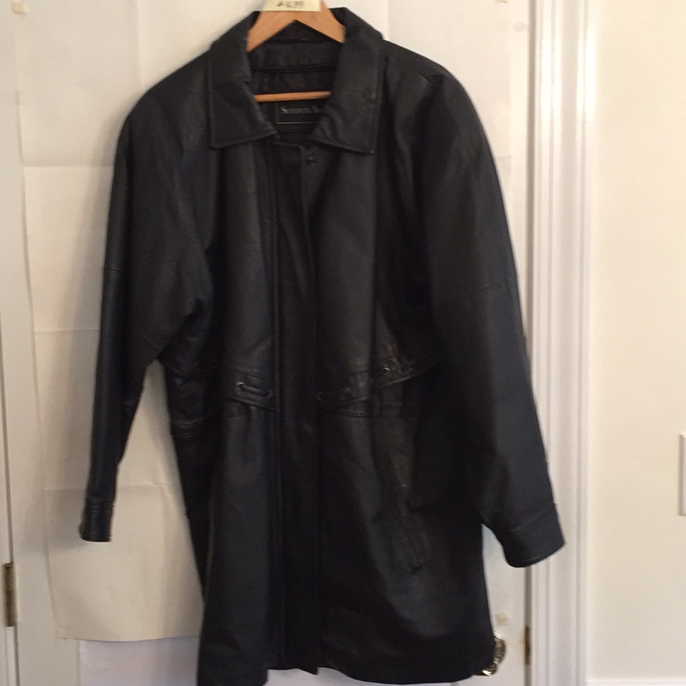 Seventh Avenue Men’s 100% Leather Coat Size L